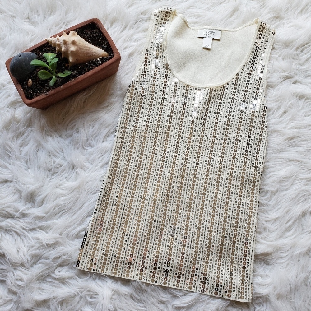 LOFT Sequin Tank